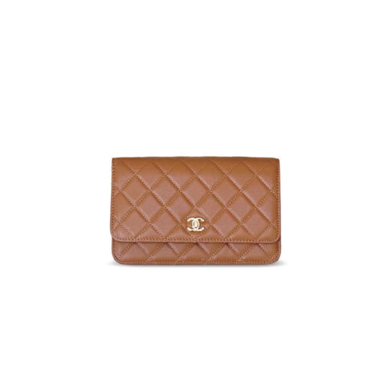 (image for) CHANEL MASTER CLASSIC WALLET ON CHAIN GRAINED CALFSKIN AS4241 (19*13*3.5cm)