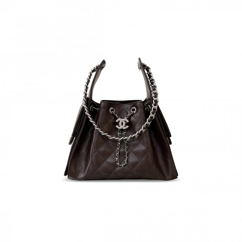 (image for) CHANEL 25 SMALL HANDBAG OIL-WAXED CALFSKIN AS5293 (30*26*14cm)