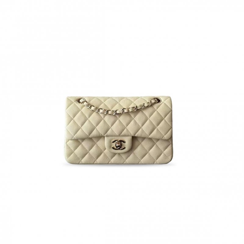 (image for) CHANEL SMALL DOUBLE FLAP BAG CAVIAR QUILTED A01113 (23*14*6.5cm)