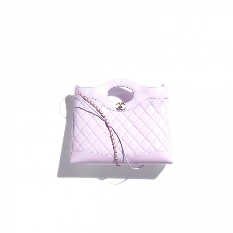 (image for) CHANEL 31 LILAC SHOPPING TOTE AS4857 (36*30*9cm)