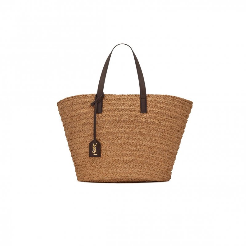 (image for) YSL PANIER MEDIUM BAG IN RAFFIA 693242GQTHJ7062 (30*27*20cm)