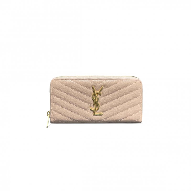 (image for) YSL CASSANDRE MATELASSÉ ZIP AROUND WALLET IN GRAIN DE POUDRE LEATHER 358094BOW016920 (19*9.5*2.5cm)