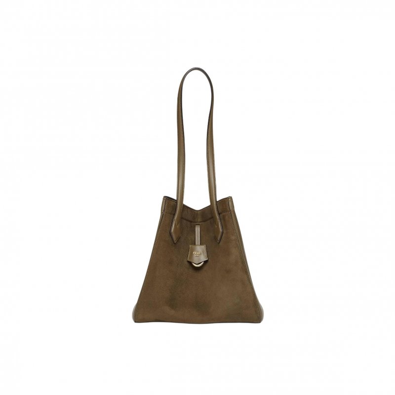 (image for) FENDI ORIGAMI MEDIUM LEATHER GREEN 8BH414AS79F1PPT (27*27*15cm)