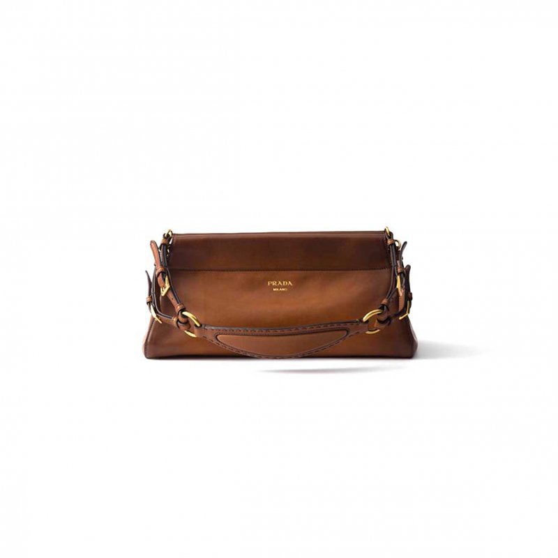(image for) PRADA ENCHAÎNÉ MEDIUM LEATHER BAG 1BC262 (32.5*15.5*11cm)