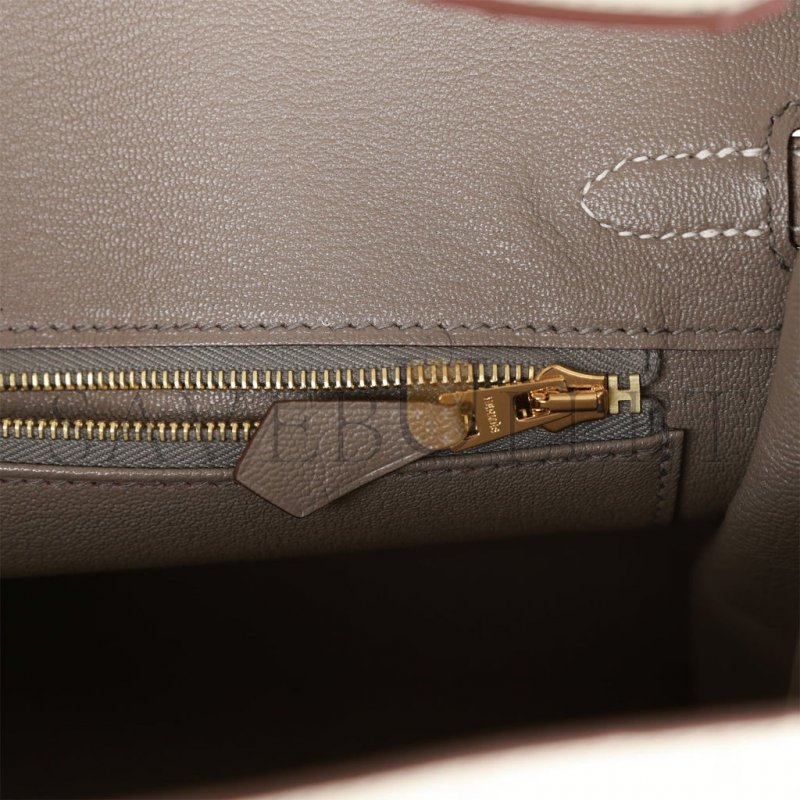HERMES MASTER BIRKIN 25 OSTRICH BRUSHED GOLD HARDWARE (25*20*13cm) [M43689] Shoes Jewelry Bag Watch Clothing 