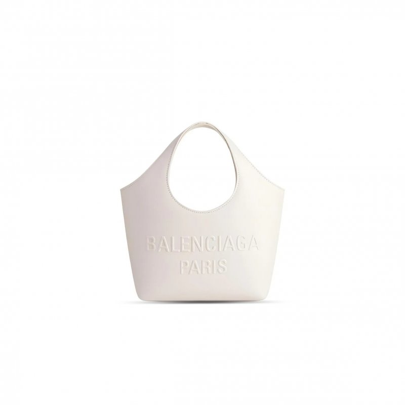(image for) BALENCIAGA WOMEN'S MARY-KATE TOTE BAG SMALL IN WHITE 7470362AAOS9914 (23.9*23.9*10.9cm)