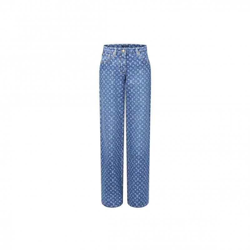(image for) LOUIS VUITTON MONOGRAM FLARED JEANS 1AHENQ
