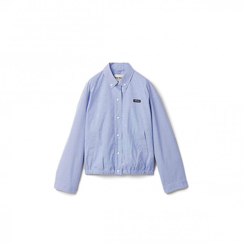 (image for) MIU MIU GINGHAM CHECK BLOUSON JACKET ML1263