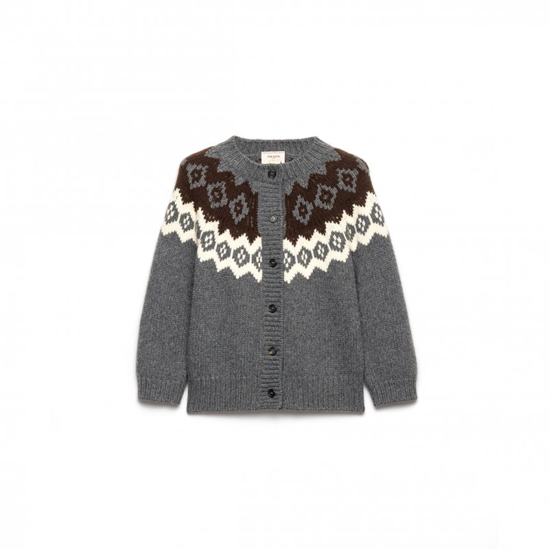 (image for) PRADA WOOL AND CASHMERE CARDIGAN P25O13